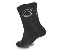 HappyTraining Calze sportive Happy Basics Black traspiranti, divertenti, unisex, senza punti, per Crossfit, Corsa, Ciclismo, Palestra, Running