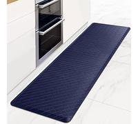 HappyTrends - Tappeto da cucina anti-fatica, 43,9 x 152,4 cm, antiscivolo, impermeabile, ergonomico, comodo tappetino per cucina, pavimento, casa, ufficio, lavanderia, blu