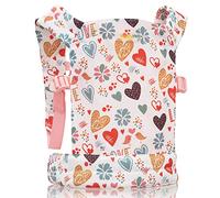 HappyVk- Baby Doll Carrier for Kids-Flower2 | Comode spalline imbottite regolabili, indossate sul davanti o sul retro, accessori per bambole reborn, marsupio per bambini