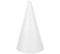 Happyyami 1 coni di schiuma per fai da te, coni di polistirolo bianco, coni di schiuma, torre di polistirolo, materiale artistico per Natale, scuola, progetti fai da te