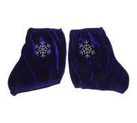 Happyyami 1 Paio di Copri Pattini da Ghiaccio per Hockey, Pattini da Ghiaccio, rotelle, Protezioni Sportive morbide, Copri Stivali per Uomo, Donna, Bambino, Ragazzo, Blu