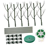 Happyyami 1 Set Pali di Sostegno delle Piante bastoni per Piante Struttura delle Piante i Bastoncini delle Piante sostengono l'altezza palo di Sostegno dello Stelo plastica Green