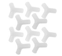 Happyyami 10 Pezzi Connettore a T in Plastica Bianca per Collegamento Guardaroba, Giunto a 3 Vie per Armadio, Supporto Robusto per Dormitori e Appartamenti