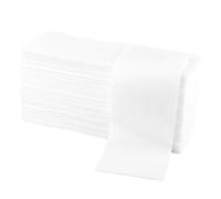 Happyyami 100 Pezzi Asciugamani Usa e Getta per Piedi in Non Tessuto Bianco, Resistente All'acqua e All'olio, Riutilizzabile e Ecologico per Pulizia Piedi e Scarpe in Salone Spa
