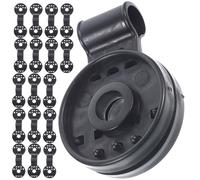 Happyyami 100 Pezzi Clip per Rete Ombreggiante in Plastico Nero, Fissaggio Resistente e Versatile per Telo Parasole, per Escursioni e Giardino