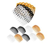 Happyyami 12pezzi Pettine Laterale in Stile Retrò Denti in Plastica Morbida Clip Del Pettine Per Presa Stabile in Diversi Colori Per Styling e Facile Trasportare