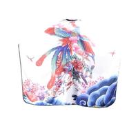 Happyyami 1pezzi Grembiule Da Taglio Per Adulti in Stile Cinese Scialle Da Mantello Parrucchiere Stampa Colorata Accessori Taglio e Leggero