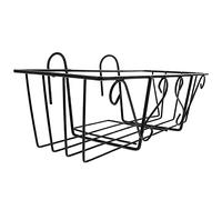 Happyyami 1pezzi Portavaso Da Balcone Ferro Battuto Supporto Sospeso Per Fiori Resistente Decorazione Per Esterni e Per Piante Verdi e Fiori Colorati Design Elegante e Pratico Per