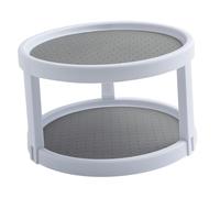 Happyyami 1pezzi Scaffale Portaoggetti Girevole Doppio e Per Cosmetici e Organizzazione Realizzato in Materiale Qualità Per Duraturo