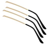 Happyyami 2 Paia Aste di Ricambio Processo di Taglio dei Bordi e Lunghezza Adeguata Struttura Semplice Facili da Installare Accessori per Riparazione Occhiali per Occhiali in Metallo Oro