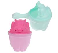 Happyyami 2 Pezzi Bath Rinser in Materiale Pp e Tpe, Set Design Cartoon, Leggero e Portatile per Lavaggio Chioma Ragazzo Ragazza