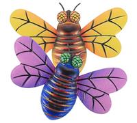 Happyyami 2 Pezzi Ciondolo di Ape Arredamento delle Api Arte Dell'ape Mestiere Arredamento a Calabrone Decorazioni di Api Arte da Parete All'aperto Ferro da Stiro