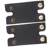Happyyami 2 Pezzi custodia per rasoio custodie protettive per rasoio rasatura facciale Uomini manicotto per la testina del rasoio copertura in ecopelle testa di rasoio Pelle sintetica Black