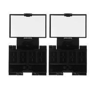 Happyyami 2 pezzi di palette per il trucco vuote: organizer per il trucco pieghevole a 3 strati, palette cosmetica fai da te - vaschetta portatile per ombretto fai da te, polvere e fard