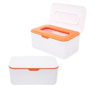 Happyyami 2 Pezzi Distributore di Salviette Umidificate Coperchio Pratico, Contenitore Ricaricabile in Pp per Viaggio e Uso in Cucina, Custodia Sigillata per Mantenere L'umidità