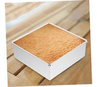 Happyyami 2 pezzi Teglie Quadrate Alluminio Anodizzato con Removibile Antiaderente per Dolci e Cheesecake Stampo Torta Quadrato Professionale per Forno per e
