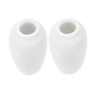 Happyyami 2 Pz Modello Di Vaso Modello Vaso Di Fiori Mini Ornamento Per La Casa Mobili Per Case Delle Bambole Vaso Da Casa Delle Bambole Ceramica Microscena Bianca Arredamento Gioco Del Cibo