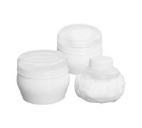 Happyyami 2 Set Piumino Talco per Morbido e Delicato sulla Pelle Manico in Pp Plastica, Puff per Polvere Dopo Bagno, per Neonati