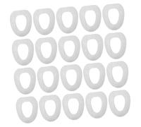 Happyyami 20 Pezzi 2 Sedile WC USA e Getta Posto a Sedere sedili del WC di Grandi Dimensioni Sedile WC Portatile per Uso Domestico coprisedile WC Pad uote Cuscino da Toilette PE Film Bianca