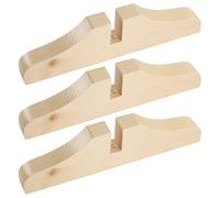 Happyyami 3pcs Supporto Per Divisorio Pieghevole Per Pannello Dello Schermo Staffa Per Divisorio Base In Legno Gambe Di Supporto Per Base Divisoria Beige