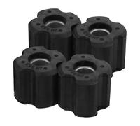 Happyyami 4 Pezzi Kit di Cuscinetti per Boccole Assale Anteriore Tosaerba, Boccole in PE Nero, Facile Installazione, Misura 23.5mm per Accessori da Giardino