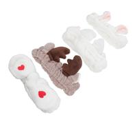 Happyyami 4pezzi Fasce Per Capelli Elastiche Per Lavaggio Fasce Per Capelli Da Spa Per Trucco Di Per Per Mantenere La Frangia Lontana Dal Viso
