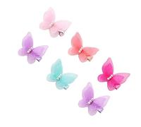 Happyyami 6 Forcine Per Con Fiocco Di Perle Per A Forma Di Farfalla Per Il Dei Piccole Mollette Per Con Strass Accessori Per Da Bambina Mollette Per