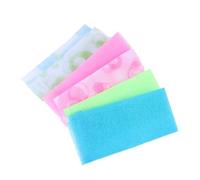 Happyyami 6pezzi Asciugamani Esfolianti Per in Nylon Per Doccia e Massaggi Schiena Strumenti Bagno Strisce Lunghe Asciugamani Tirare Indietro Per Familiare