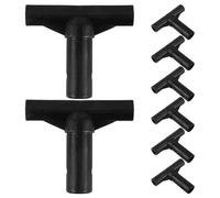Happyyami 8 Pezzi di coperture per Pali del Trampolino: connettori di plastica a Forma di T di Ricambio per Una connessione sicura tra Rete e palo, Accessori Essenziali per Esterni