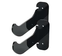 Happyyami a Muro 2 Pezzi Nero per Yoga in Acrilico Porta Organizzatore Compatto e Resistente per Ginnastica e Bagno