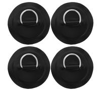 Happyyami Accessori per Paddleboard 4pezzi D-Ring in PVC Nero Resistente all'Usura Multifunzionale per Tavole da Surf e Attrezzature per Sport Acquatici in Spiaggia e Fiume