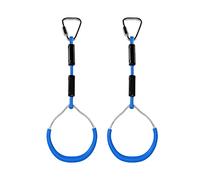 Happyyami Anelli Da Ginnastica Per Bambini 2 Pezzi Colore Blu Anelli Da Arrampicata e Fitness Per Gioco All’aperto in Giardino Per Sviluppo Motore Bambini