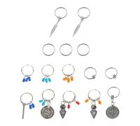 Happyyami Anelli Per Chioma Dreadlock 15 Pezzi Set, Decorazioni Trecce in Stile Creativo, Accessori Per Acconciature Fai Da Te e Feste, Senza Attrezzi, Per Ragazzo Ragazza e Adulti