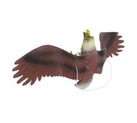 Happyyami Aquila Finta Da Appendere, Decorazione Da Giardino a Forma Di, Grande Esemplare Di Aquila Marrone Per Esterni, Ornamento Sospeso Per Cortile e Albero, Repellente Naturale Per Volatili