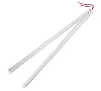 Happyyami Barra Luminosa LED Rigida 50 Cm 2 Pezzi 12 V Dc Guscio in Alluminio Luce Bianca Calda per Auto Camper e Bordi Decorativi