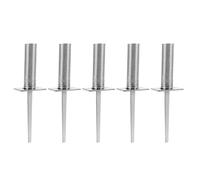 Happyyami Base a Molla per Bandiera da Calcio da 5 Pezzi - Supporto a Molla per Palo - Attrezzatura per Allenamento di Calcio - Chiodo da Terra per Asta della Bandiera da per Allenamento di Marcatura