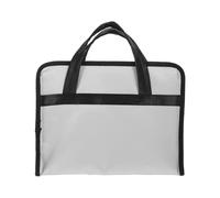 Happyyami Borsa portadocumenti da viaggio: borsa portadocumenti portatile ignifuga in fibra di vetro con lucchetti per viaggi, affari, ufficio, lavoratori, forniture per l'immagazzinaggio