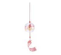 Happyyami Campanella Eolica Giapponese Furin Piccole in Vetro Borosilicato Con Decorazione Pesce Rosso Appesa Per Casa Giardino Terrazzo Relax