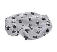 Happyyami Cappello da bagno impermeabile cappello da salone raso signore ricevitore BAP HIGHT portatili curls shower cap cuffie doccia cuffie da doccia per donna Capo per eva Black