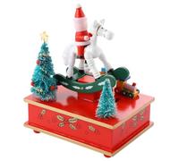 Happyyami Carillon Natalizio in Legno Solido Design Compatto e Resistente, Decorazione Musicale, Come Regalo e Complemento D’arredo Natalizio