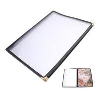 Happyyami Cartella Trasparente in Pvc per Menu da Cucina, Portatile e Facile da Conservare, per Cucinare in Cucina Design Creativo e Resistente Stili multipli