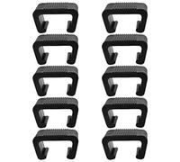 Happyyami Clip per mobili da giardino, 10 pezzi, clip per divano, in plastica, in rattan, elementi di fissaggio per sedie a cestello, per mobili da esterni