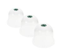 Happyyami Confezione da 3 Cupole A Campana in Plastica per Piante Vasi da Vivaio per Esterni Drenaggio Mini Serra A Campana Antigelo per Fioriture E Frutti Facile da Montare