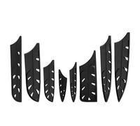 Happyyami Copertura Protettiva Fodero per Coltello per Coltelli da Cucina in Plastica Nera 8 per Protezione Lama e Usura, per Domestico e Outdoor