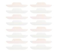 Happyyami Cuscinetti Assorbenti per Sudore del Colletto 24 Pezzi Non Tessuto e Carta, Forma Curva, Adatti per Feste e Riunioni Aderenza Stretta