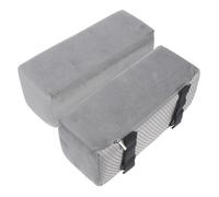 Happyyami Cuscinetti per Braccioli da Ufficio e Gaming Imbottitura in Cotone e Pile, Rialzo 10 CM, Supporto Ergonomico per Gomito e Comfort Prolungato