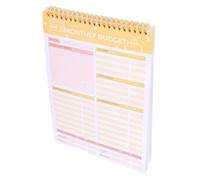 Happyyami del settimanalmente taccuino finanziario strappabile studio blocco note piccolo taccuino a spirale il taccuino Carta