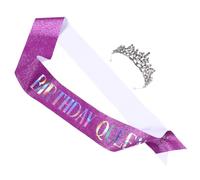 Happyyami Di Compleanno Per Bambine Cerchietto Tiara Set Di Corone Fascia Glitterata Per Accessori Di Buon Compleanno