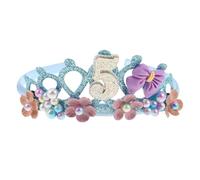 Happyyami di compleanno per bambine: fascia per con per bambine, carina e - tiara da principessa per decorazioni per il 5° compleanno - tiara di fiori carina per articoli per feste