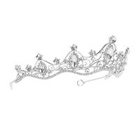 Happyyami di diamante barocco accessori per da sposa per le donne della sposa corone principesse coroncine principesse corone per donne piccola tiara Lega di zinco
